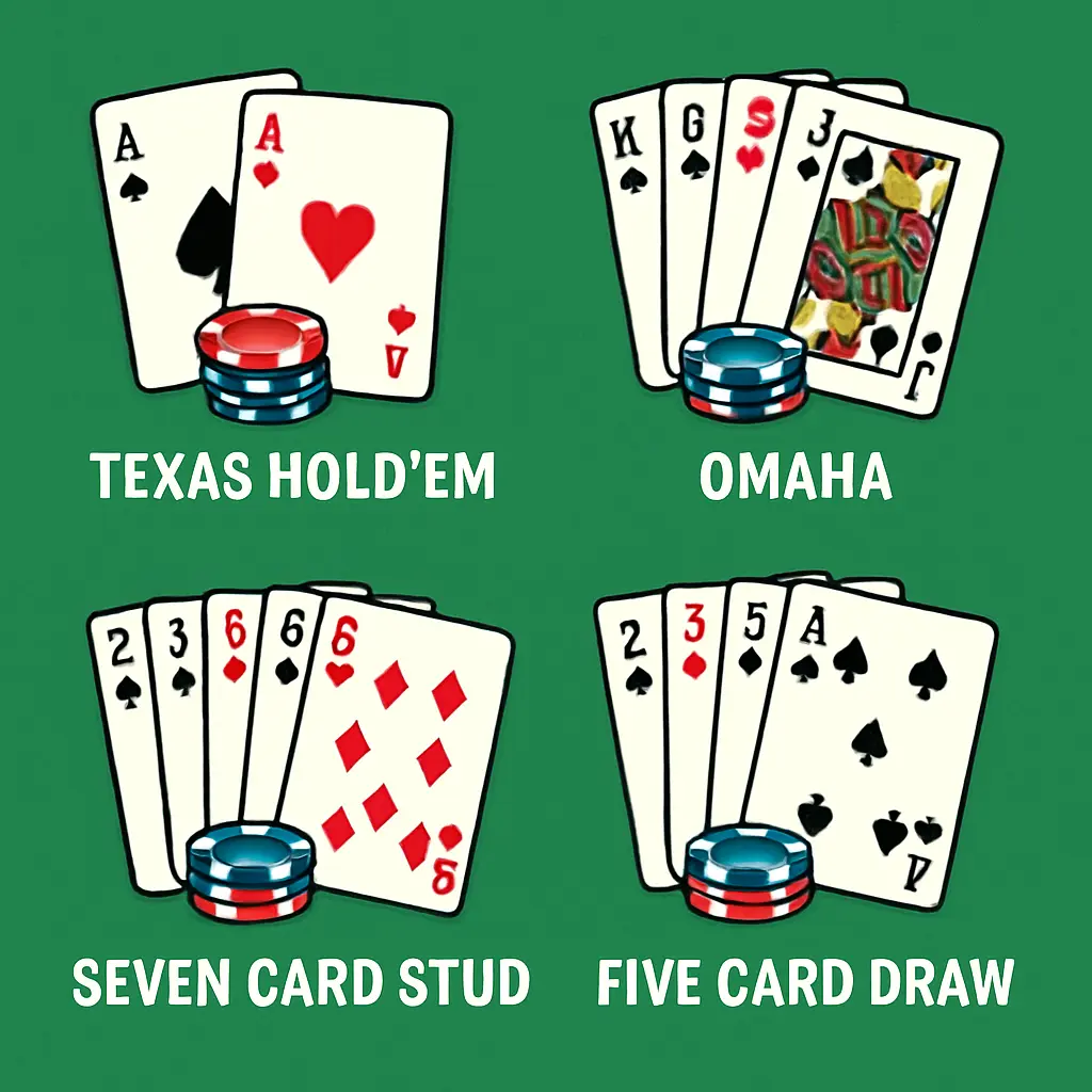 De verschillende pokervarianten uitgelegd: van Omaha tot Seven Card Stud