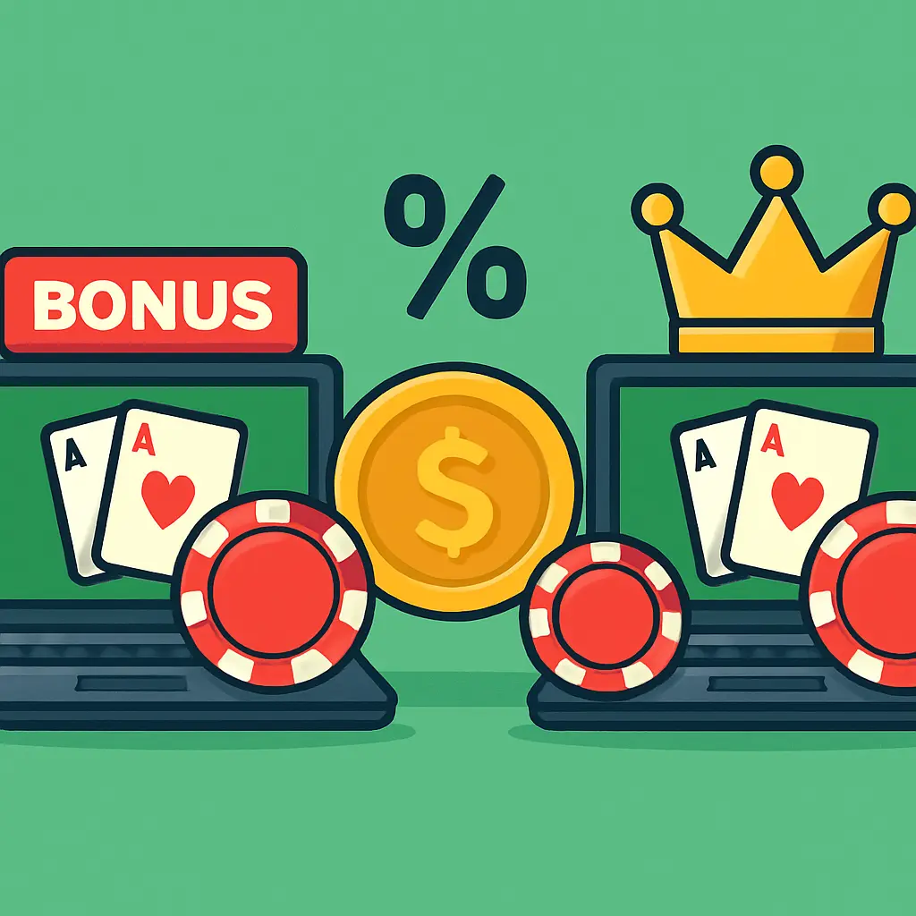 Online poker bonussen vergeleken (2026)