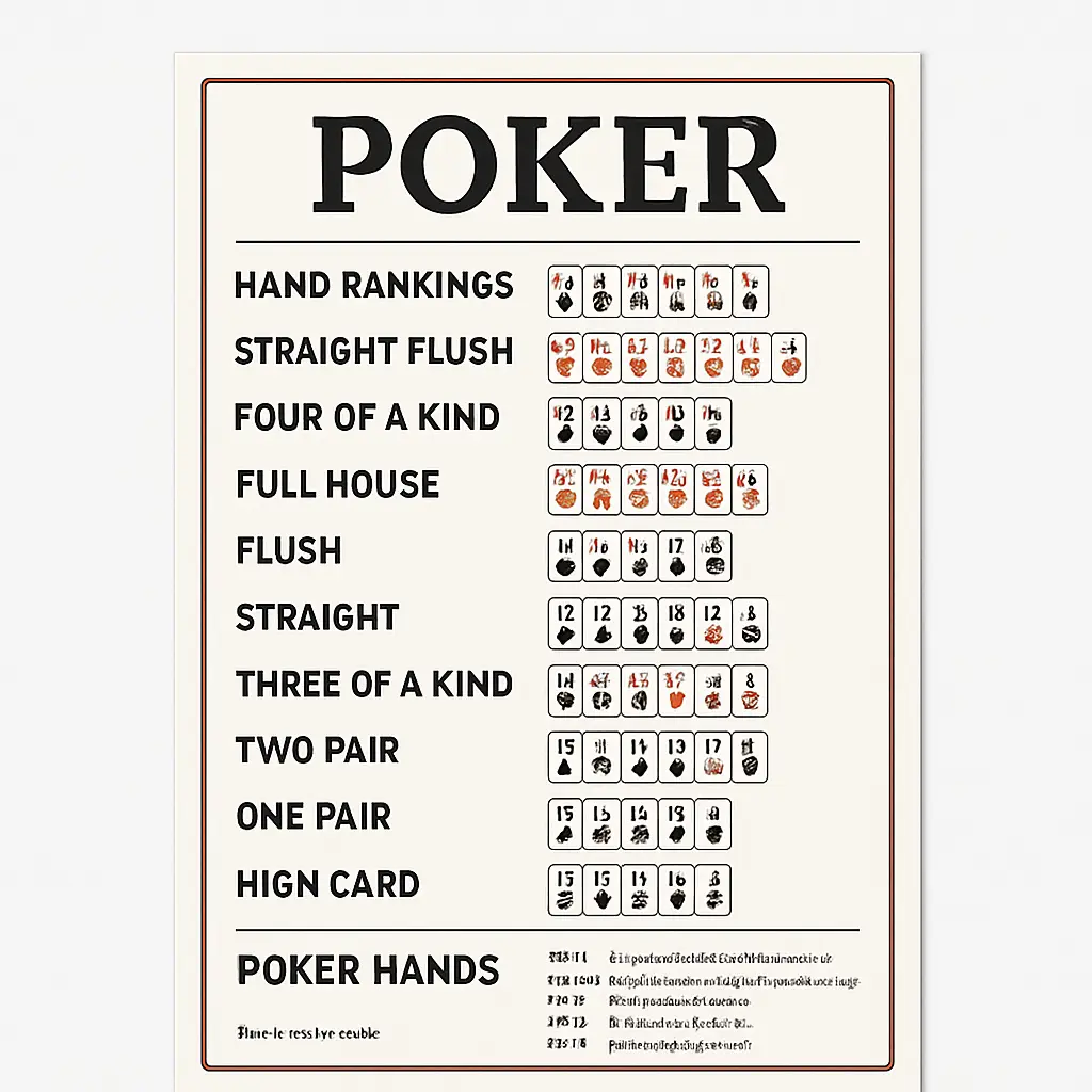 Pokerregels printbaar overzicht (gratis download idee)